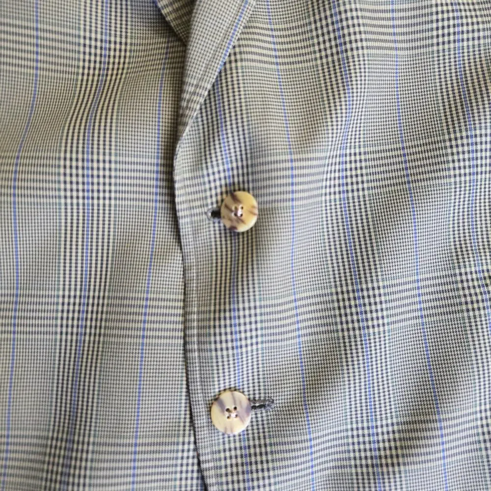 L.L.BEAN Men Vtg 90s Preppy English Countryside Grandpa Classic Plaid Blazer 46R